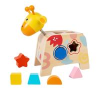SZLIFE Gioco di abbinamento di forme in legno, attività di apprendimento precoce, forme geometriche pratiche, educativo, per bambini, ragazzi e ragazze,