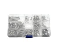 SZLIFE Kit di viti per chitarra, assortimento di viti di montaggio, accessori per liutaio, perni terminali per tracolla, battipenna, accordatore, pickup, Argent