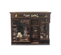 SZLIFE Kit Fai da Te per Cafe, Puzzle in Legno, Regalo, Arte da Tavolo, Giocattolo da assemblare, fermalibri Decorativo per Negozio, Soggiorno,
