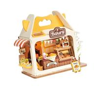 SZLIFE Kit per casa delle Bambole in Legno, Modello Puzzle 3D, assemblaggio Artigianale per Bambini dai 12 Anni in su, Regali per Le Feste, Decorazioni per, Forno
