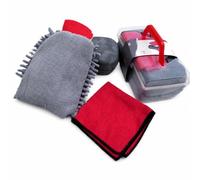 SZLIFE Kit Pulizia Auto, Set da 4 Pezzi | Scatola portaoggetti , Prodotti , Mantenimento brillantezza, Per appassionati tailing
