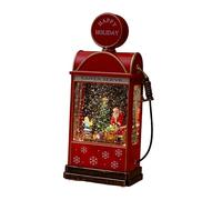 SZLIFE Lanterna Musicale Natalizia Globo di Neve Decorazione per Tavolo con Luce Scenetta Natalizia Regalo Ornamentale Creativo Adatta a Casa Studio Salotto, Babbo Natale Ragazzo
