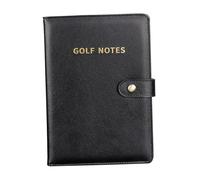 SZLIFE Libro segnapunti da Golf PU Libro segnapunti da Golf da 100 Pagine, Leggero per Il calcolo delle distanze, Borsa da Golf, Accessori, Regali, punteggio, Nero