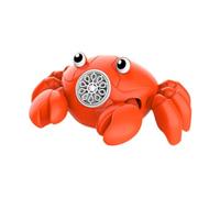 SZLIFE Macchina per Bolle per Bambini, Soffiatore di Bolle Elettrico da Una Forma di Granchio per Feste per Bambini, Arancia