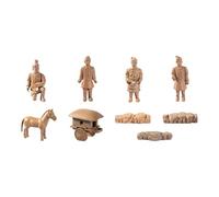 SZLIFE Mini Statuette in Terracotta, Set di Statuette, Ornamenti da banco, Statuette Multiuso, sculture per mensole, Ufficio, casa, scrivania