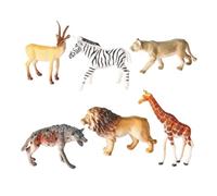 SZLIFE Miniature Figurines Figure Animali Selvatici Miniature Plastica Dettagliata Apprendimento Interattivo Bambini Adatta per Lavoretti Scolastici, Dt African Animals A