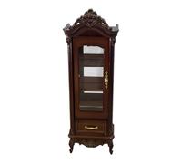 SZLIFE Modello di armadietto per Vino in Miniatura per casa delle Bambole, Scena per Bambole, Bambini, Giocattolo di finzione, Accessori, Ornamenti da, Singolo Marrone