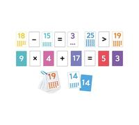 SZLIFE Numero Flash Cards 0-25 Carte di Matematica Conteggio di Grandi Dimensioni, Giochi educativi, Giochi di Matematica per Bambini, flashcard per la