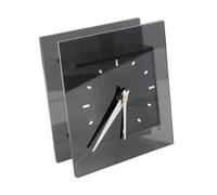 SZLIFE Orologio da tavolo ornamentale in acrilico, elegante, semplice, alla moda, regalo, silenzioso, decorazione per la casa, per libreria, soggiorno, Nero Chiaro