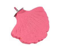 SZLIFE Palo per la macinazione delle Zampe con trespolo in Foglia di Ginkgo, Facile da Usare, Stazione di Riposo, trespolo in Resina per Gabbia per Uccelli, Rosa