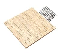 SZLIFE Pannello Forato per Blocchi all'Uncinetto Granny Squares Robusto Pannello Forato per Blocchi all'Uncinetto con 9 spilli in Acciaio per, Spilli 30x30cm 20cm