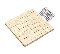 SZLIFE Pannello Forato per Blocchi all'Uncinetto Granny Squares Robusto Pannello Forato per Blocchi all'Uncinetto con 9 spilli in Acciaio per, Spilli 20x20cm 10cm