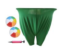SZLIFE Pantaloni della Nonna, Accessori per Giochi all'aperto con Pompa e 2 Palline in PVC, Divertente Panno per l'interazione tra Genitori e Figli, Verde