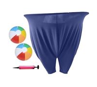SZLIFE Pantaloni della Nonna, Accessori per Giochi all'aperto con Pompa e 2 Palline in PVC, Divertente Panno per l'interazione tra Genitori e Figli, Blu