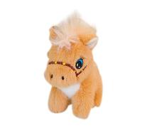 SZLIFE Pelice portachia clinico ripieni Mini Peluche Decorazioni per Il Compleanno di Un Peluche Ornamenti per Il Take -Keyring Animali Portachiavi, Marrone
