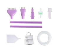 SZLIFE Pennarelli Diamond Dot Penne Accessori per Pittura Strumenti Pennarelli Diamond Silenziosi e Stabili con Ventosa Fai da Te con Vassoio Portaoggetti, Penna Esagonale Viola