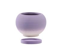 SZLIFE Pentola di Fiori di pianta, fioriera Decorativa Moderna Interna da Esterno con Foro di drenaggio e piattino per Le Piante della casa di Gigli, Viola Sfumato