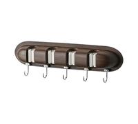 SZLIFE per, organizer per utensili da cucina e giardino, porta scope da parete per riporre e scopa per giardino, garage, cucina, Venatura Del Legno