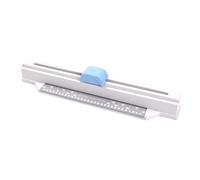SZLIFE Perforatrice a 30 fori, spaziatura 9,5 mm, facile da usare, design push-pull, custodia da scrivania per lavori fai da te in classe.