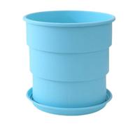 SZLIFE Pianta di Fiori pentola Piccola piantatrice Portatile Multiuso Moderno Decorativo per Piante d'appartamento africane Aloes Evy, Blu