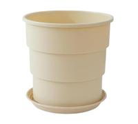 SZLIFE Pianta di Fiori pentola Piccola piantatrice Portatile Multiuso Moderno Decorativo per Piante d'appartamento africane Aloes Evy, Beige