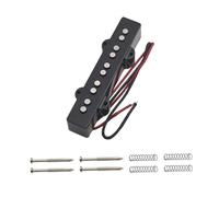 SZLIFE Pickup per basso elettrico a bobina singola, preamplificatore portatile robusto e leggero, amplificatore a 5 corde, accessorio per strumento musicale, Nero, Ponte