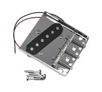 SZLIFE Pictello per chitarra Pickup 3 selle portatili con 4 viti Elegante ponte corto per la sostituzione