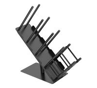SZLIFE Porta bicchieri e coperchi di carta, robusto dispenser in acciaio al carbonio nero, organizer per bancone cucina, ristorante