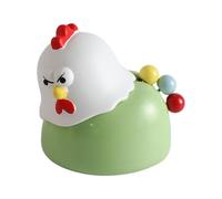 SZLIFE Porta stuzzicadenti con forchette da frutta, utensile da cucina, portatile, carino e divertente, organizer per riporre stuzzicadenti per il bancone di, Pulcino Verde Arrabbiato