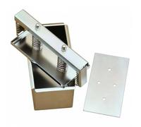 SZLIFE Pressa Carne Acciaio Inox Stampo Pressa Alimentare Utensile Cucina Molla Spessa Resistente Facilita Modellatura Facile da Pulire Adatta per, 1.5KG, Fondo Rimovibile