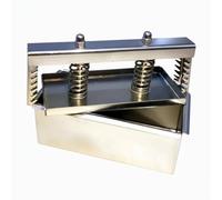 SZLIFE Pressa Carne Acciaio Inox Stampo Pressa Alimentare Utensile Cucina Molla Spessa Resistente Facilita Modellatura Facile da Pulire Adatta per, 300G, Fondo Saldato