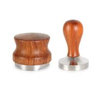 SZLIFE Pressino Manuale, Set Composito, 51mm, distributore+pressino legno | Componente filettato, Set pressino e tore, Miglioramento estrazione, Per utilizzatori portafiltri