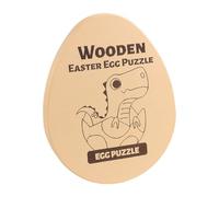 SZLIFE Puzzle di Legno con Uova di Pasqua, Sviluppo del Cervello, Pensiero Logico per Bambini, Regali di Compleanno, riconoscimento delle Forme, Articoli per, Puzzle dei Dinosauri