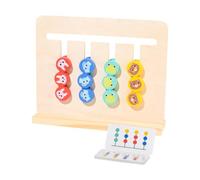 SZLIFE Puzzle Scorrevole con Abbinamento di Colori, Giocattolo in Legno per Bambini, Giocattolo per L'allenamento Della Logica, per Feste