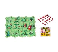SZLIFE Puzzles Track Play Set Building Building Buildings Building Toys Slot Rail Toys per I Bambini in Età Prescolare, Tema della foresta, Taglia unica