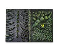 SZLIFE Quaderno con Drago, Notebook Decorato 3D, Verde, 16,5 cm | Fo per annotazioni, Quaderno per journaling, Scrittura creativa domestica, Per