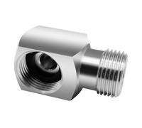 SZLIFE Raccordo a gomito per birra a basso profilo, gomito esterno curvo a 90 gradi, accessorio in acciaio inossidabile, accoppiatore per fusto femmina per