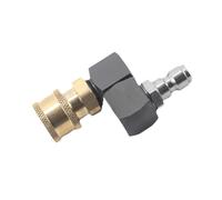 SZLIFE Raccordo Girevole per idropulitrice, Adattatore per idropulitrice, Robusto, ricambi, raccordi, Attacco rapido da 1/4", Rotazione a 360 Gradi, Testa di Rame Nero