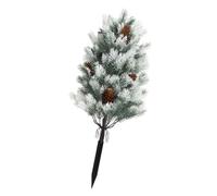 SZLIFE Ramo di Albero di Natale Artificiale, palo da Giardino, Facile da installare, arbusti di Verde Artificiale, Albero topiario per Patio, Bianco