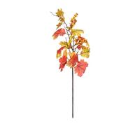 SZLIFE Ramo di foglie d'acero artificiali, pianta finta, autunno, esterno, stelo di foglie finte per ghirlande fai da te, composizione floreale, cucina, Style a