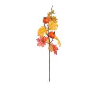 SZLIFE Ramo di foglie d'acero artificiali, pianta finta, autunno, esterno, stelo di foglie finte per ghirlande fai da te, composizione floreale, cucina, Style D