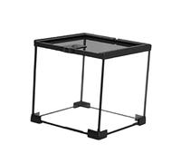 SZLIFE Rettile Terrario Gabbia per la schiusa Traspirante Portatile Robusta Gabbia per l'Habitat Scatola per l'allevamento per Rane Gechi Lumache, 20 Cm X 20 Cm X 20