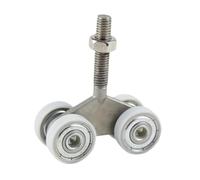 SZLIFE Rullo per porta scorrevole, carrello a 4 ruote, carrello industriale montato in alto, binario sospeso, ruota per cancello del patio