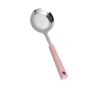 SZLIFE Schiumarola a Maglie Fini, Cucchiaio, scolapasta Forato, Filtro per friggere, Gadget da Cucina Portatili sospesi, pentola Calda, Filtro per Grassi, Rosa