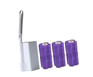 SZLIFE Scopino per WC, kit per bacchetta per WC, kit di avviamento per spazzola pulita con 30 ricariche per la casa, manutenzione del bagno, Aroma di Lavanda