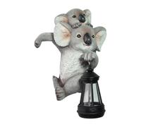 SZLIFE Scultura in Resina con Luce Solare, Statua da Esterno con Lanterna Solare, Luce a Forma di Animale da Appendere per Cortile e Recinzione, Decorazione