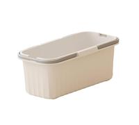 SZLIFE Secchio/cesto per/contenitore D'acqua Portatile per Attività All'aperto E Al Chiuso Come Campeggio, Escursionismo E Giardinaggio, Bianco Grigio, L