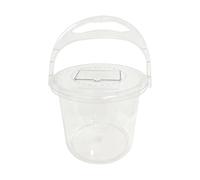 SZLIFE Secchio Trasparente, Facile da spostare, per l'immagazzinaggio dell'Acqua, 13,5 l, con Manico, per Il Lavaggio del Pavimento del Bagno,