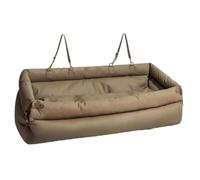 SZLIFE Seggiolino per cani, seggiolino rialzato antiscivolo, divano per auto, cuccia per trasporto, cuccia da esterno per gattini, cuccioli, gatti di piccola, Grigio