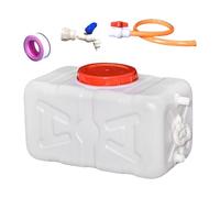 SZLIFE Serbatoio d'Acqua di Servizio, brocca d'Acqua, Secchio di stoccaggio Orizzontale con Tubo Flessibile per Campeggio, Giardino, Bianco 30kg